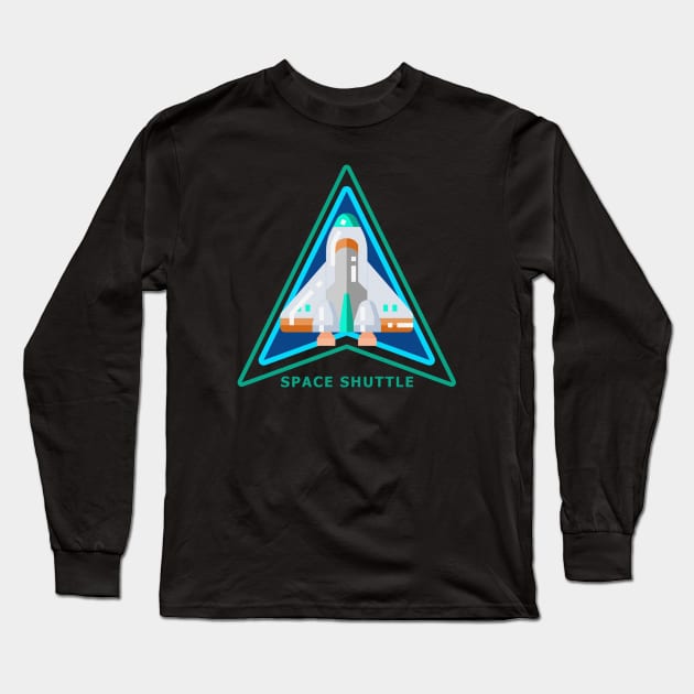 SPACE SHUTTLE OF NASA Long Sleeve T-Shirt by Trangle Imagi